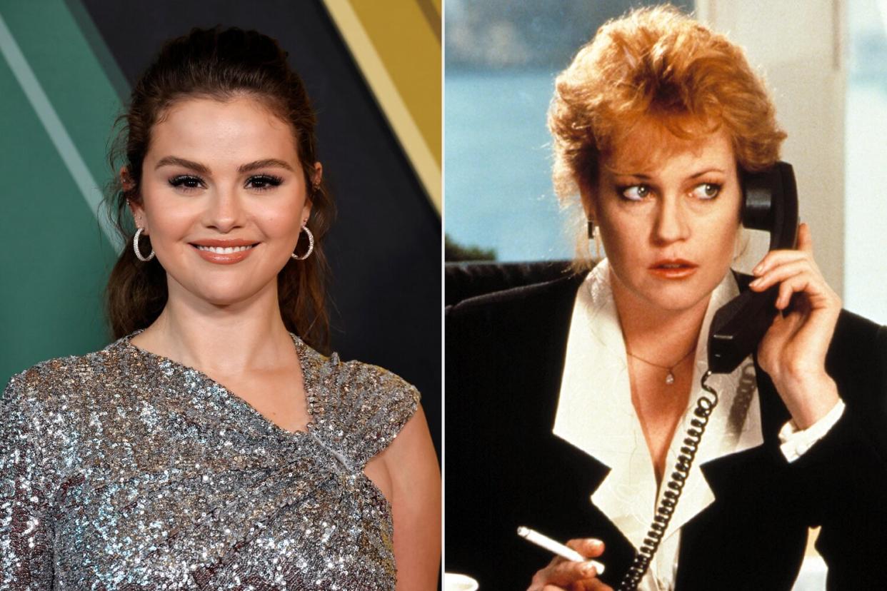 Selena Gomez and Melanie Griffith in Working Girl 1988
