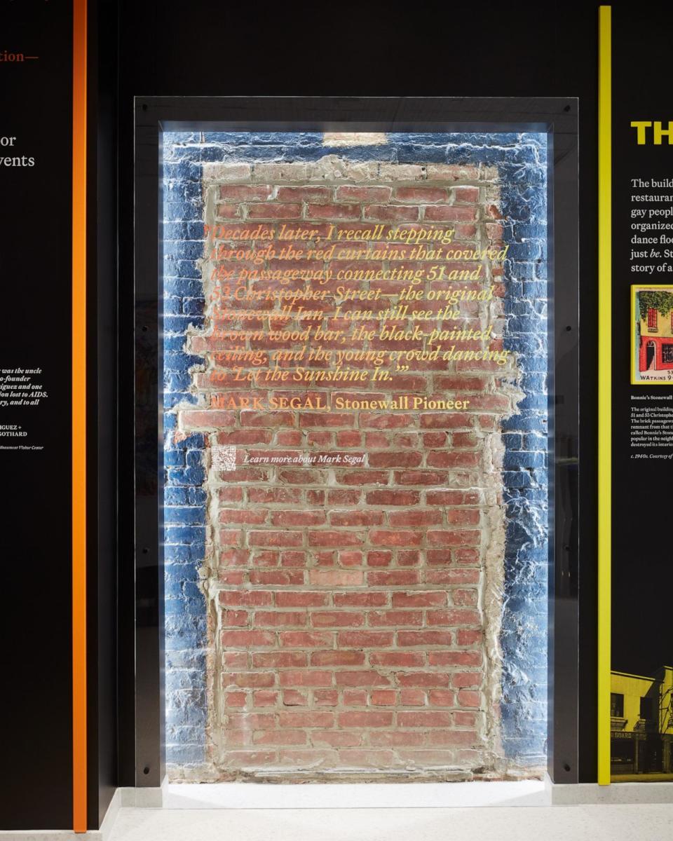 PHOTO: This brick wall connected the two parts of the original Stonewall Inn. (Courtesy of Stephen Kent Johnson)