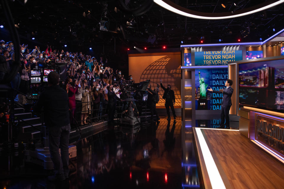 Trevor Noah says goodbye during his final taping of The Daily Show.