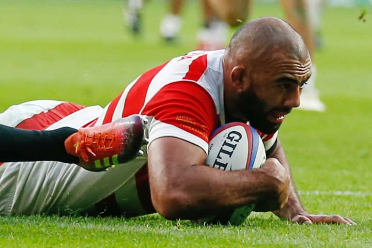 Michael Leitch's try gave Japan an early lead at Twickenham