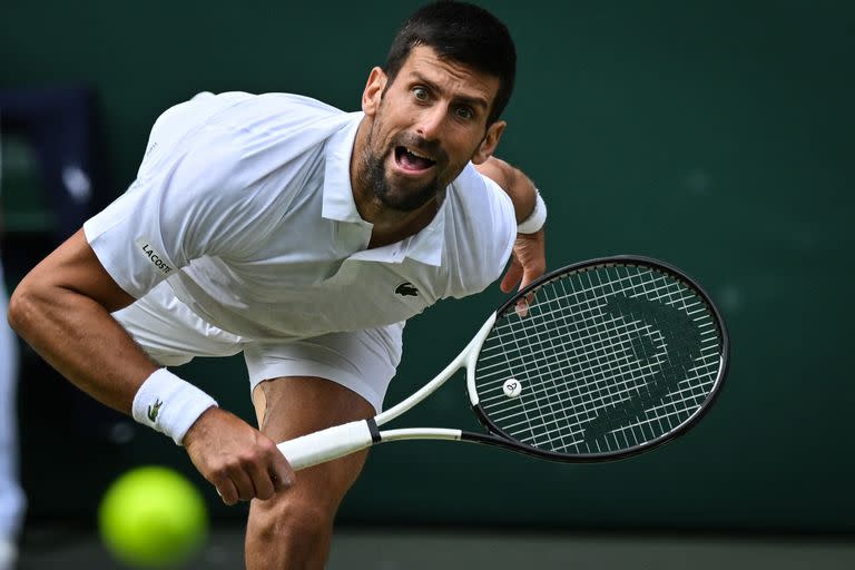 Novak Djokovic logró forzar un quinto set en la final de WImbledon contra Carlos Alcaraz