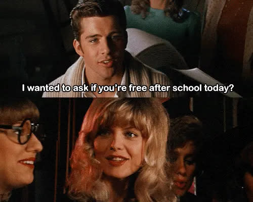 Maxwell Caulfield and Michelle Pfeiffer in ‘Grease 2’ (Photos: Tumblr/Paramount Pictures)