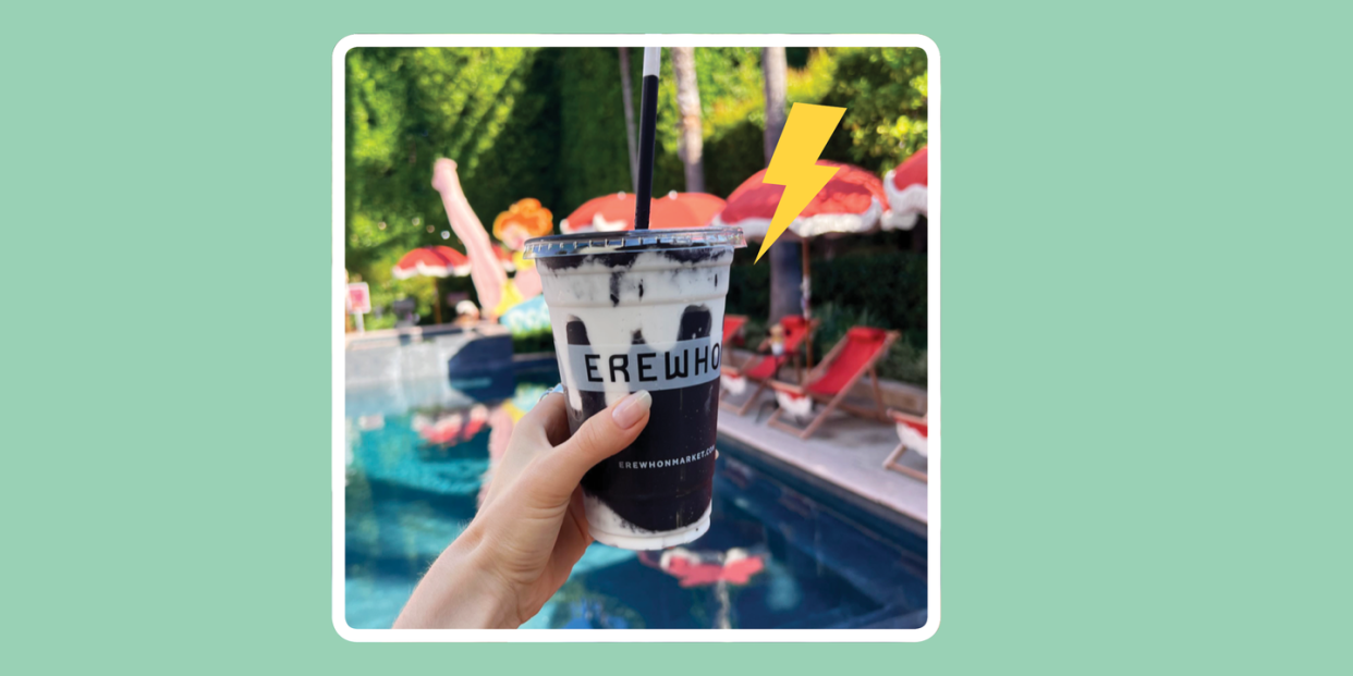 poolside with poosh a private event that took place last week where the smoothie was debuted to a group of vip guests