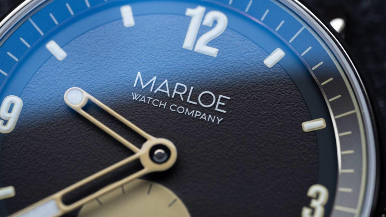  Close up of the Marloe Daytimer dial. 