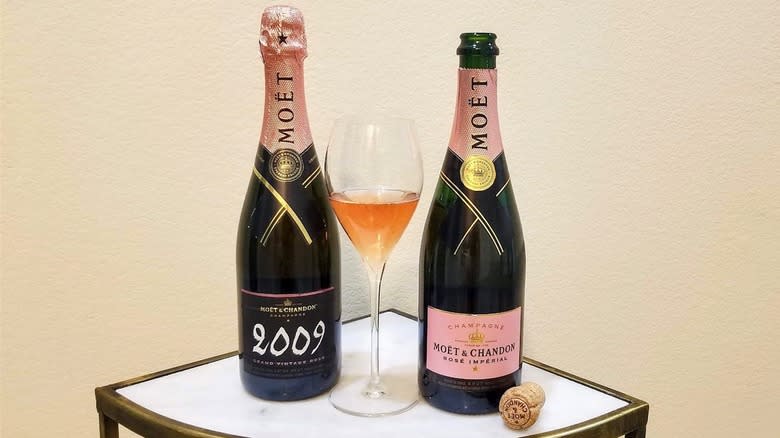 Moet Rose Champagnes