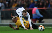 Soccer Football - FA Cup Fourth Round Replay - Tottenham Hotspur vs Newport County - Wembley Stadium, London, Britain - February 7, 2018 Tottenham's Christian Eriksen is fouled by Newport County's David Pipe Action Images via Reuters/Peter Cziborra
