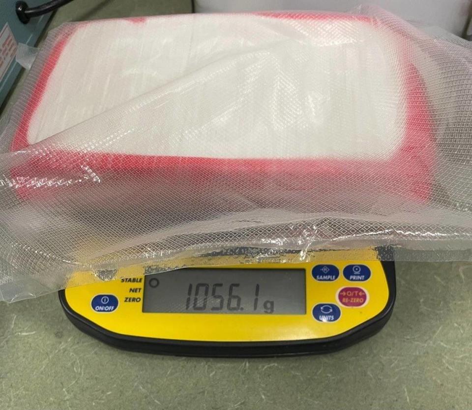 Two pounds of fentanyl were seized and two people arrested after a traffic stop in Nipomo on April 22, 2022. That much fentanyl is enough for 500,000 lethal doses.