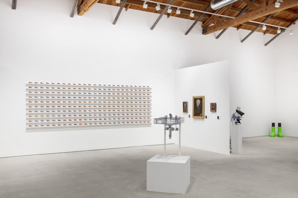 Installation view of Mschf: Art 2 at Perrotin Los Angeles, 2024.