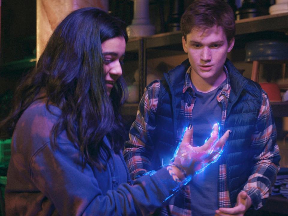 Iman Vellani and Matt Lintz in ‘Ms Marvel' (Marvel Studios)