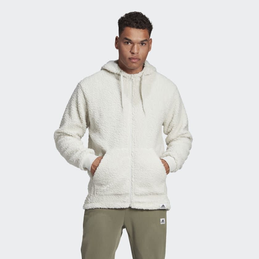 adidas Brilliant Basics Sherpa Full-Zip Hoodie