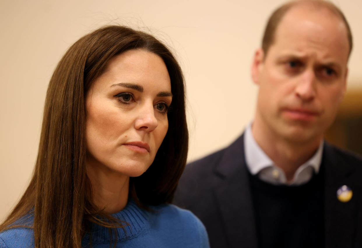 Prince William and Kate Middleton visit the Ukrainian Cultural Centre in London in 2022.