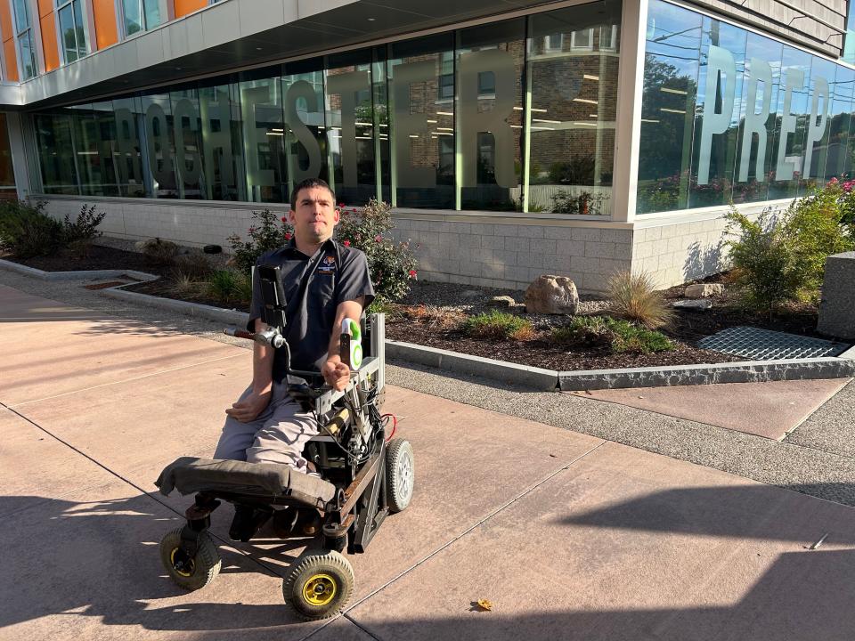 Devin Hamilton typically uses Rochester's RTS Access paratransit system to get to the classes he helps teach at Rochester Prep High School. Recently, the system has made some temporary changes due to short-staffing issues.