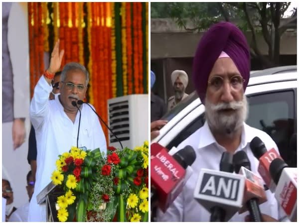 Chhattisgarh Chief Minister Bhupesh Baghel and Punjab Deputy CM Sukhjinder S Randhawa