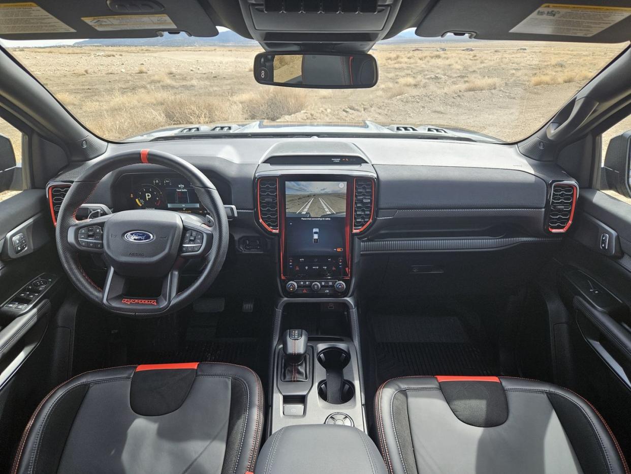 2024 ford ranger raptor interior