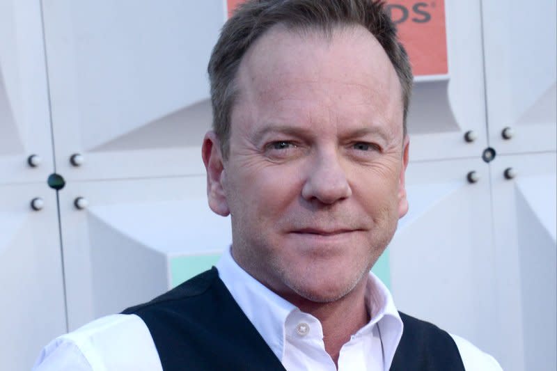 Kiefer Sutherland attends the Academy of Country Music Awards held at the MGM Grand Arena in Las Vegas in 2016. File Photo by Jim Ruymen/UPI