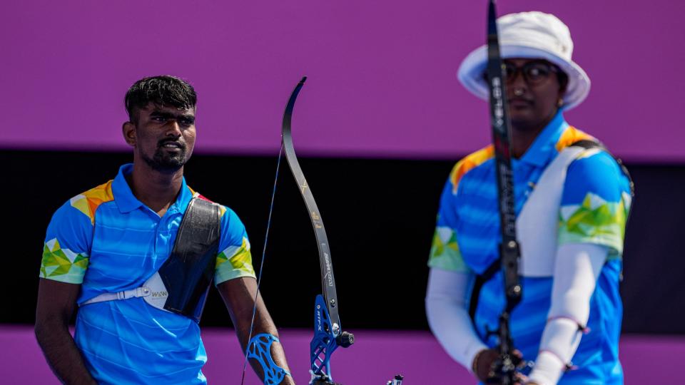 <div class="paragraphs"><p>Tokyo Olympics: Deepika Kumari and Pravin Jadhav during their QF.</p></div>