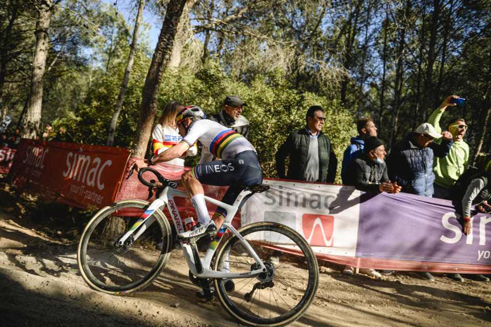 Tom Pidcock, also a former world champion in cyclo-cross, said he took motivation from riding different disciplines (Red Bull)