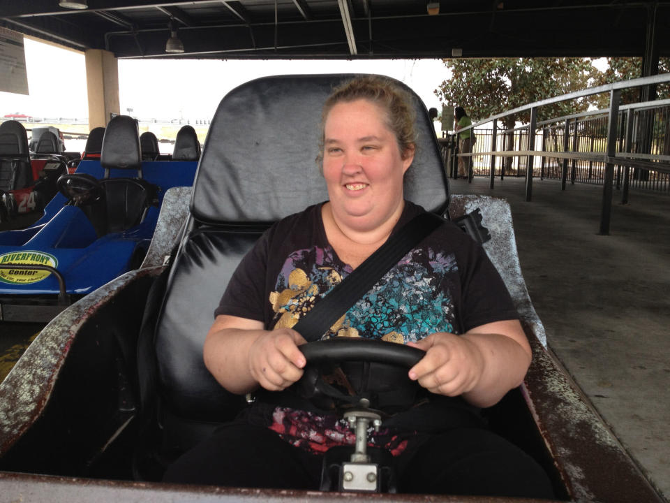 Mama (June Shannon) go-karting in Season 2 of TLC's "Here Comes Honey Boo Boo."