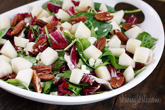 <strong>Get the <a href="http://www.skinnytaste.com/2008/10/autumn-salad-with-pears-and-gorgonzola.html" target="_blank">Autumn Salad with Pears and Gorgonzola Recipe</a> by Skinny Taste</strong>