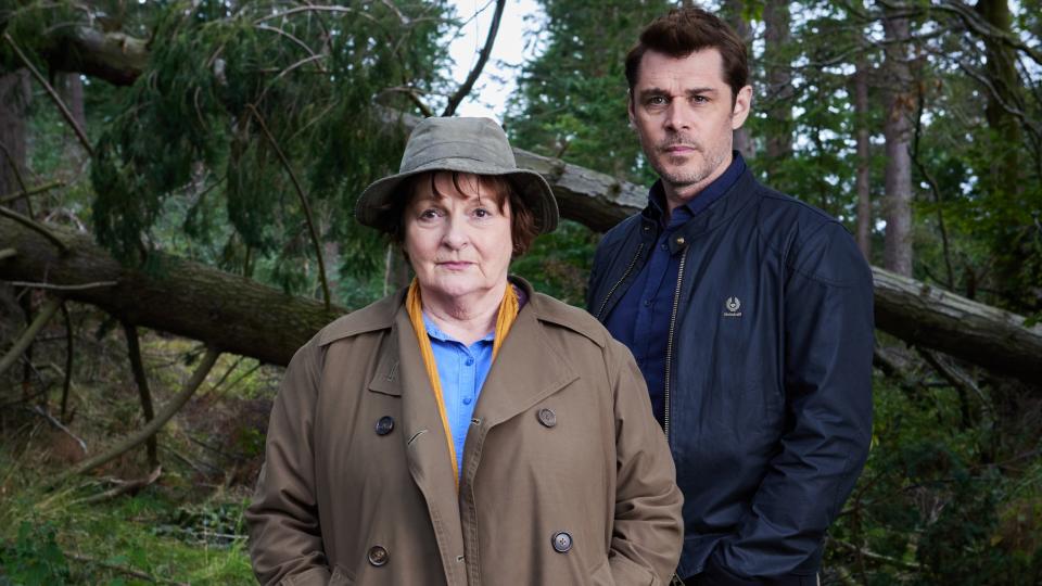 BRENDA BLETHYN as Vera Stanhope and KENNY DOUGHTY as DS Aiden Healy.