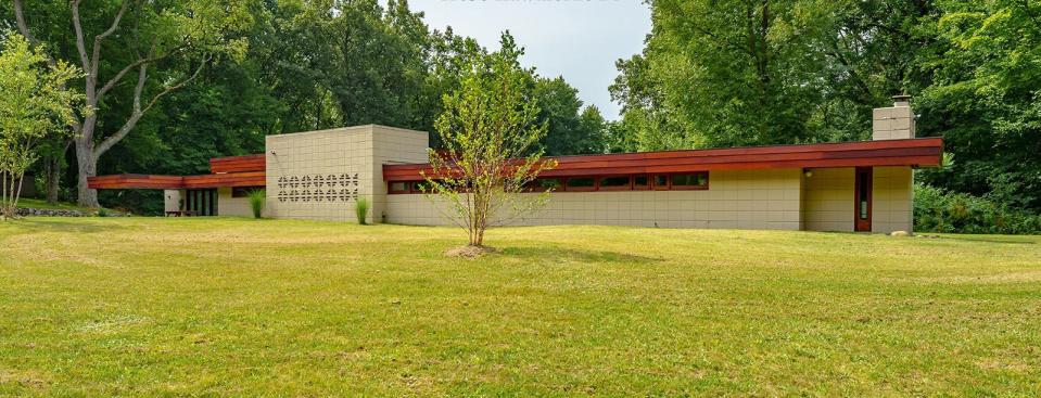 The Frank Lloyd Wright House, also known as the Pratt House, at 11036 Hawthorne Dr., along with the Eppstein House at 11090 Hawthorne Dr., in Kalamazoo County are for sale for $4.5 million