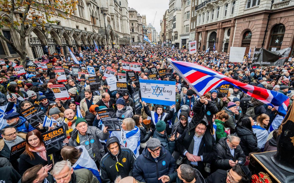 The anti-Semitism protest march in central London went off without incident