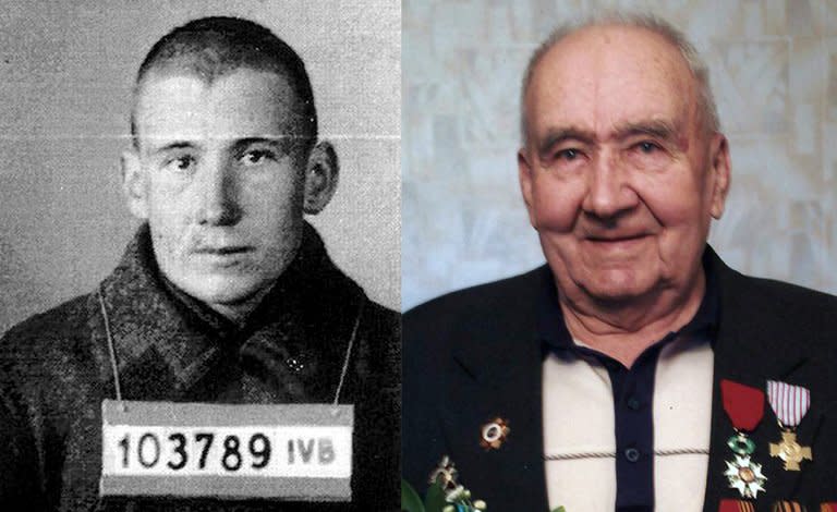 Nikolai Vasenin pictured in 1942 during his imprisonment and then in 2007. At 93, the former Red Army soldier and Gulag prisoner who fought for the French Resistance in World War II is searching for the love he says he lost 60 years ago in France