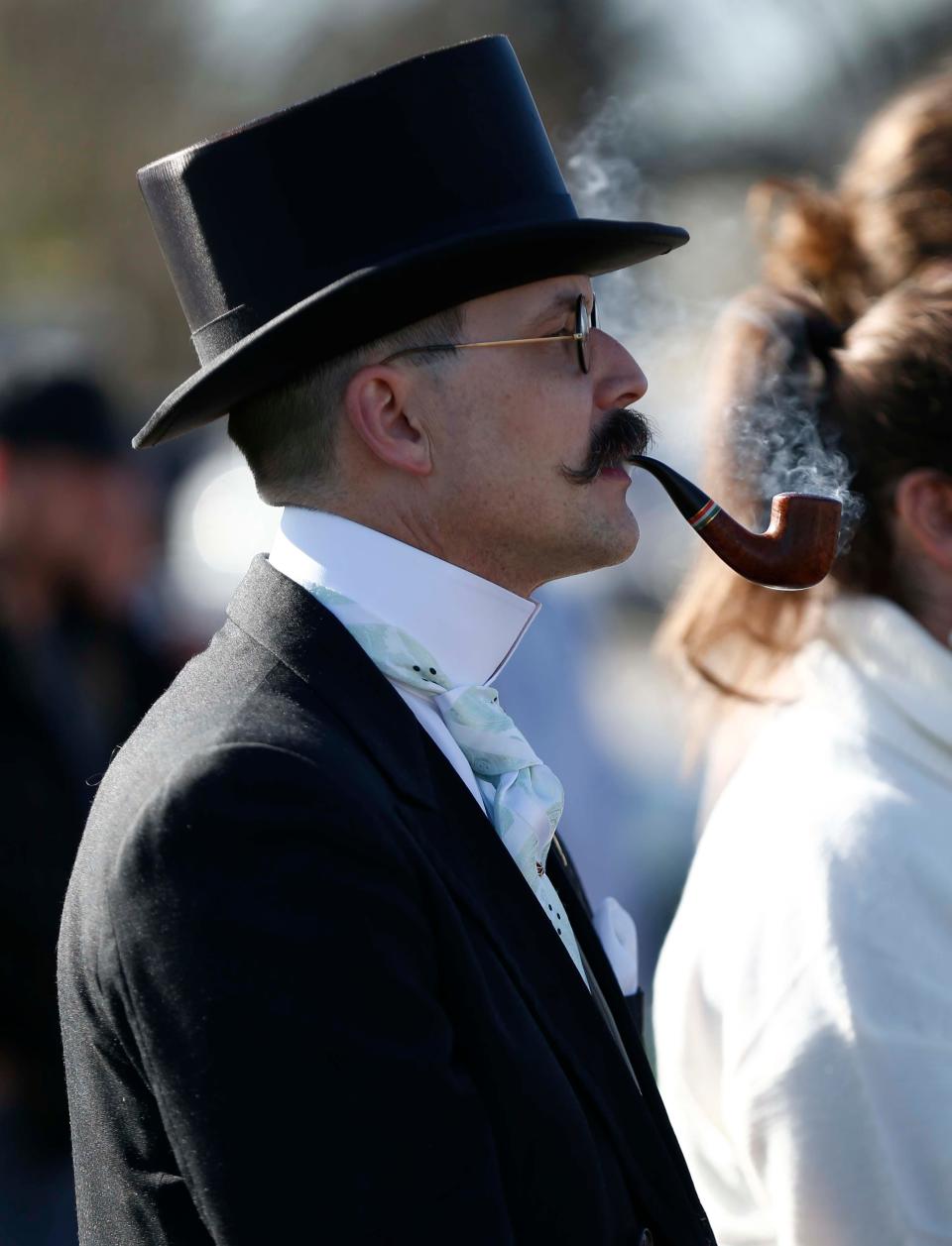 A distinguished and dapper gentleman was on hand during the groundbreaking ceremony Wednesday for the new Reed Academy of Fine and Performing Arts.