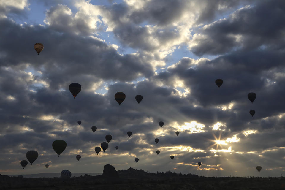 Hot air balloons over Turkey’s Cappadocia