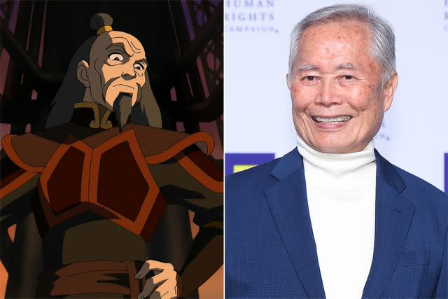 <p>Nickelodeon; Paul Morigi/Getty Images</p> George Takei voiced the Fire Nation "Warden" in 'Avatar: The Last Airbender'