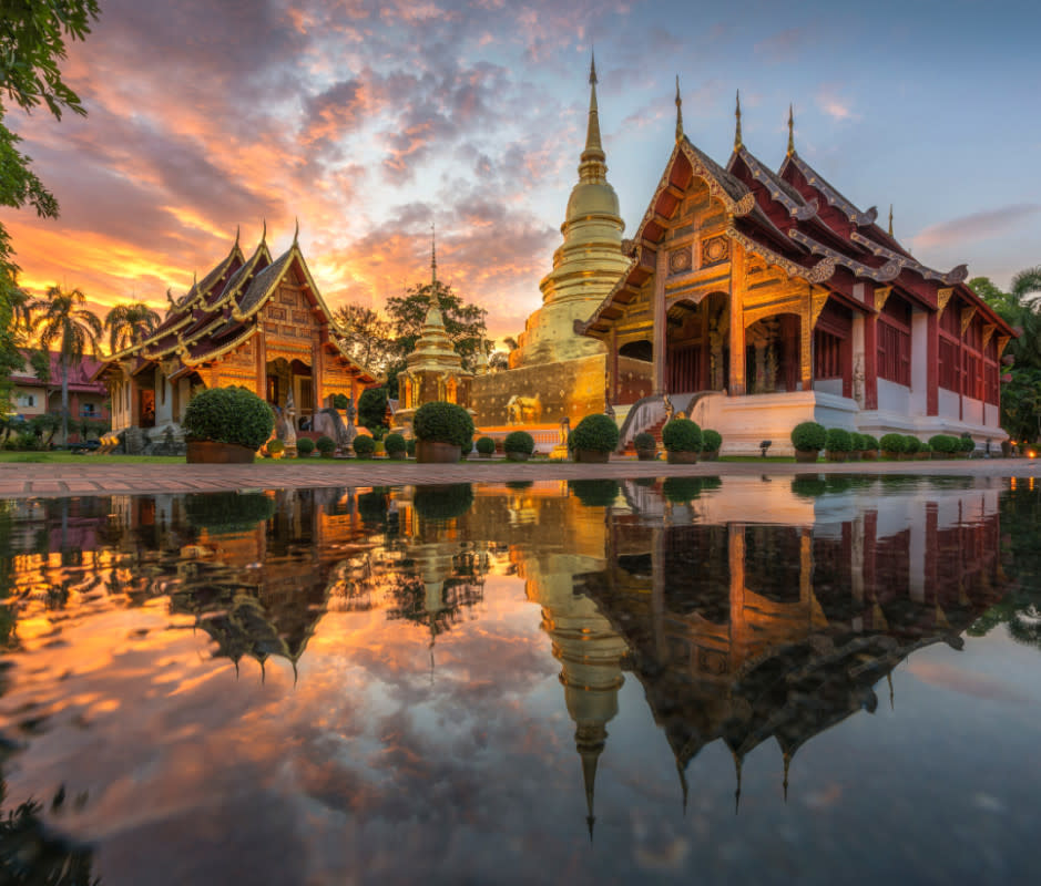 Beauty, charm, and history are reflected everywhere in northern Thailand's cultural hub of Chiang Mai. <p>Getty Images</p>