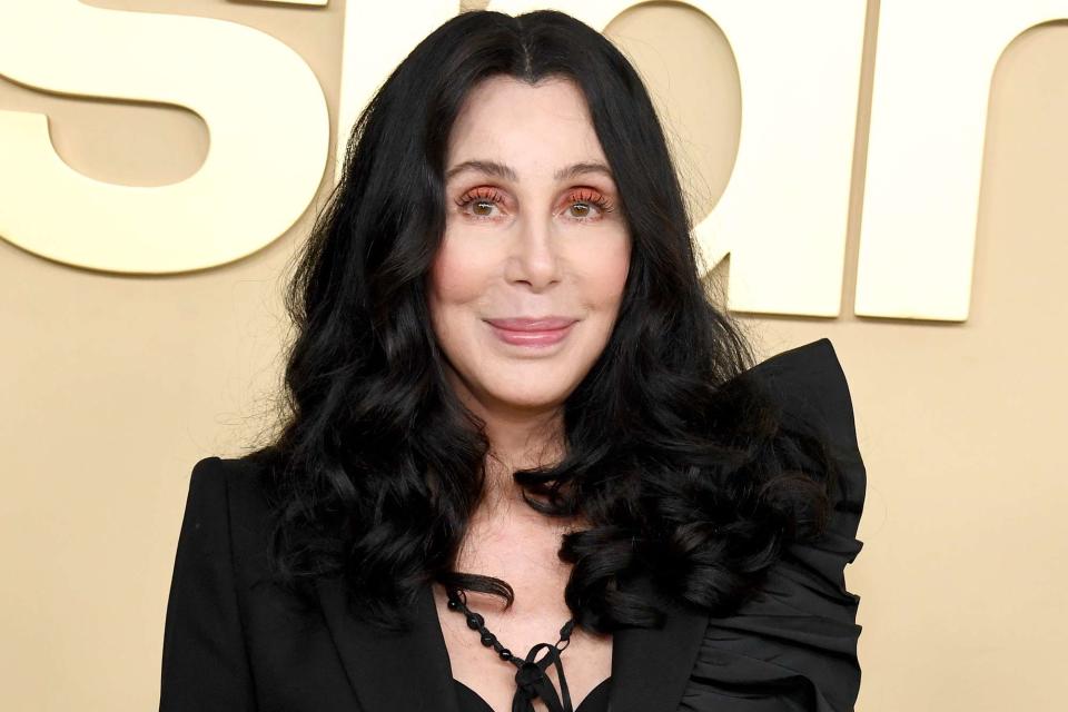 <p>Jon Kopaloff/Getty </p> Cher in Los Angeles in September 2022