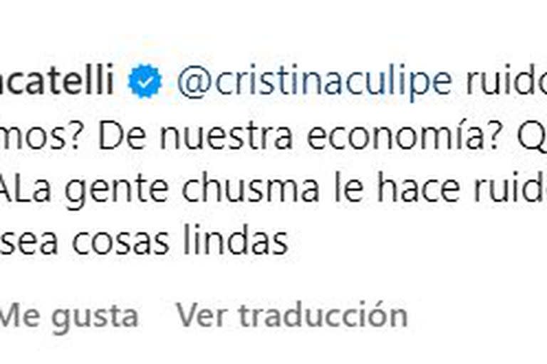 La respuesta de Brancatelli ante las críticas