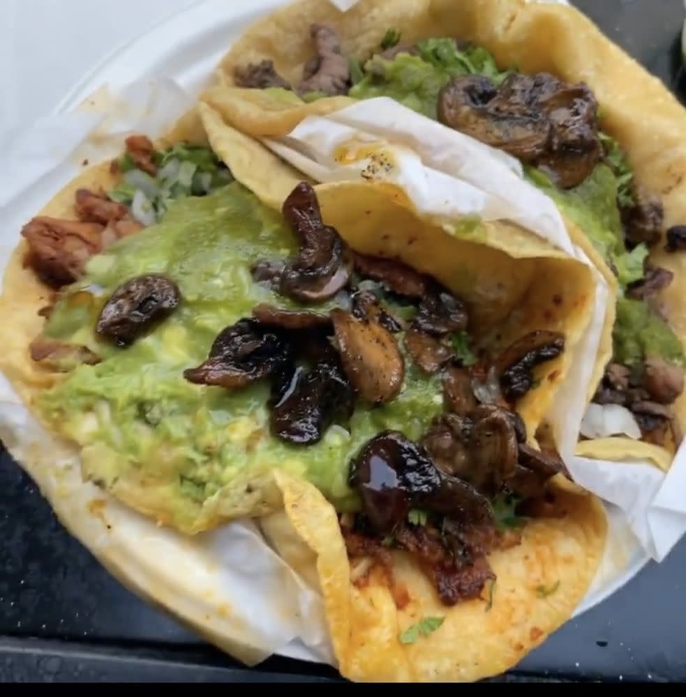 Mushroom tacos from Tacos 1986 in Los Angeles