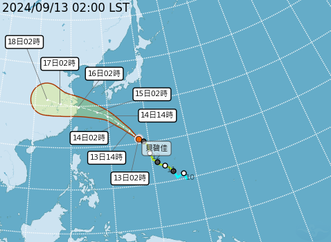 快新聞／今全台注意短暫雷陣雨　輕颱貝碧佳外圍雲系影響到週一