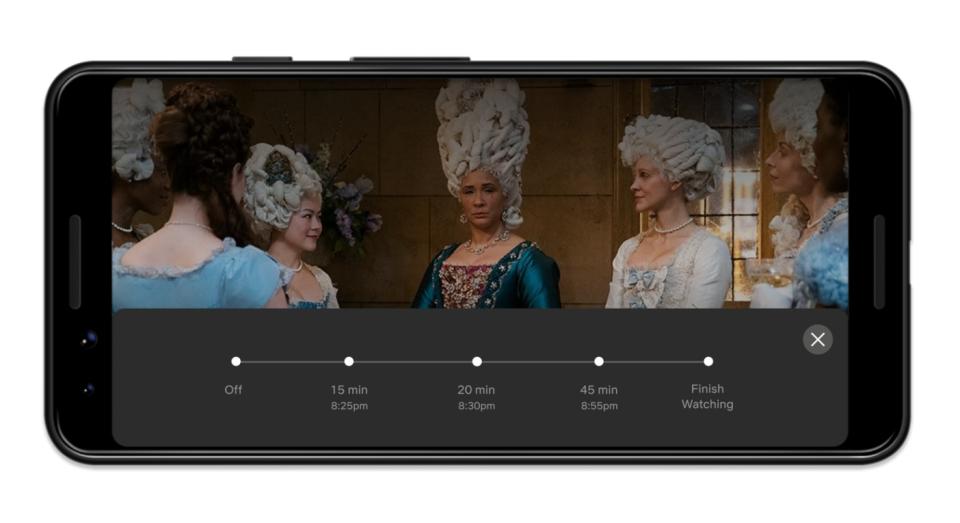 The timer will allow users to choose between 15, 20 and 45 minutes or to finish the show (Netflix)