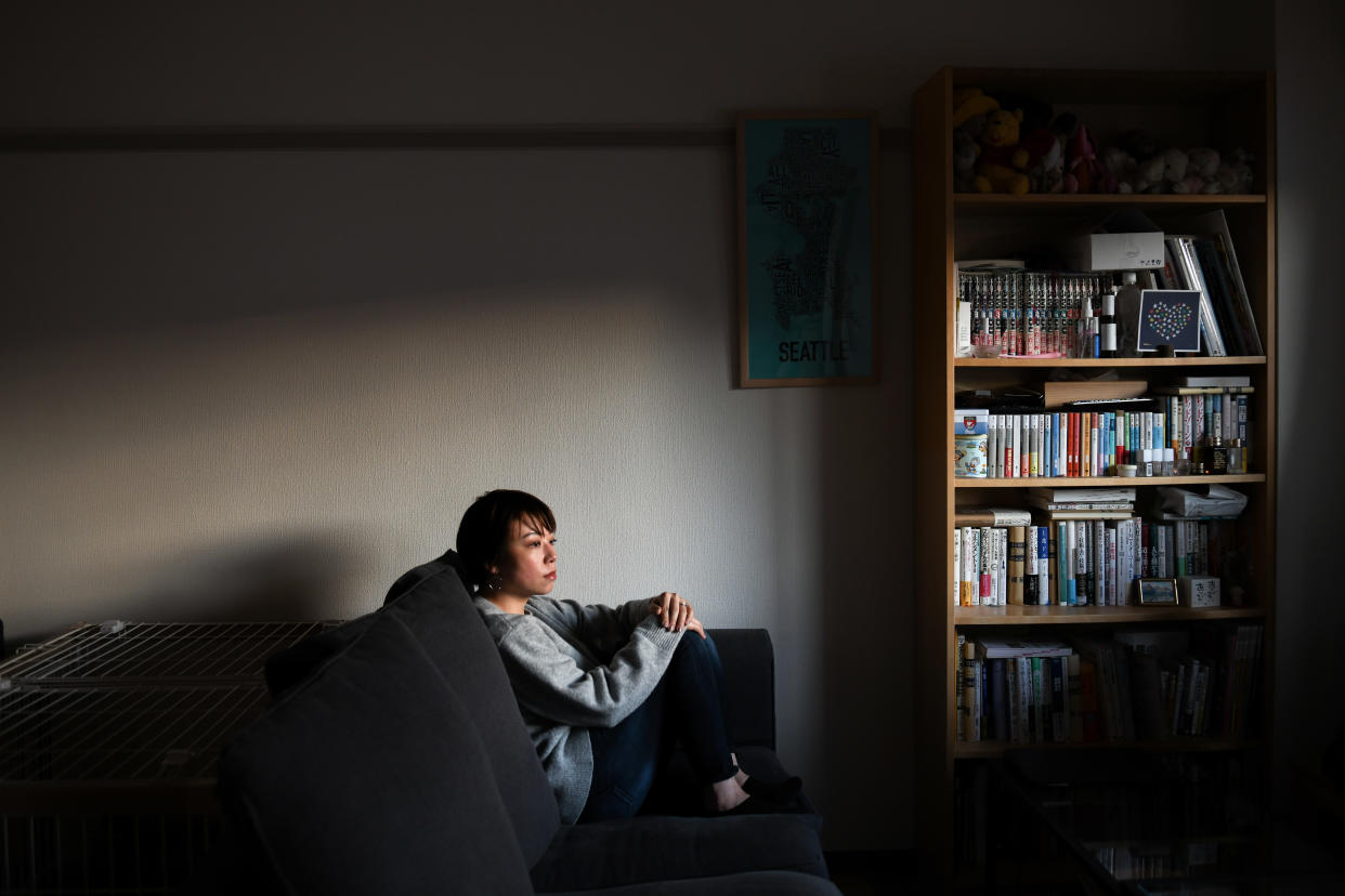 Nao, una bloguera cuyo apellido no se ha revelado para proteger su privacidad, en su casa de la prefectura de Kanagawa, en Japón, el 3 de febrero de 2021. (Noriko Hayashi/The New York Times)