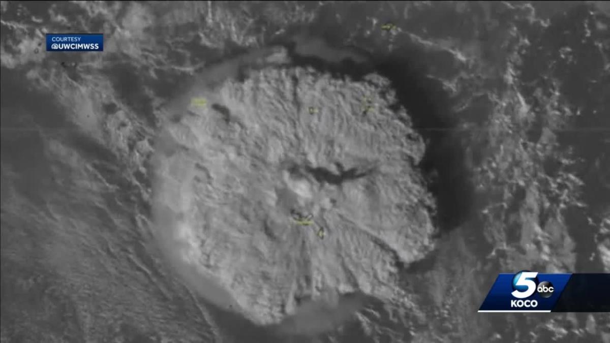 South Pacific volcano eruption sends shockwaves detected in Oklahoma