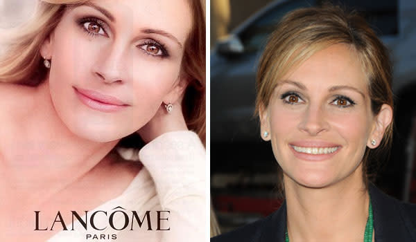 Julia Roberts: In a Lancome ad for Miracle Tint, Julia Roberts is looking noticeably smooth.