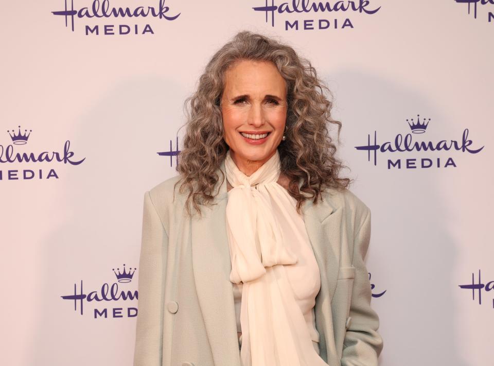Andie MacDowell of "The Way Home" attends the Hallmark media session of the 2024 TCA Winter Press Tour.