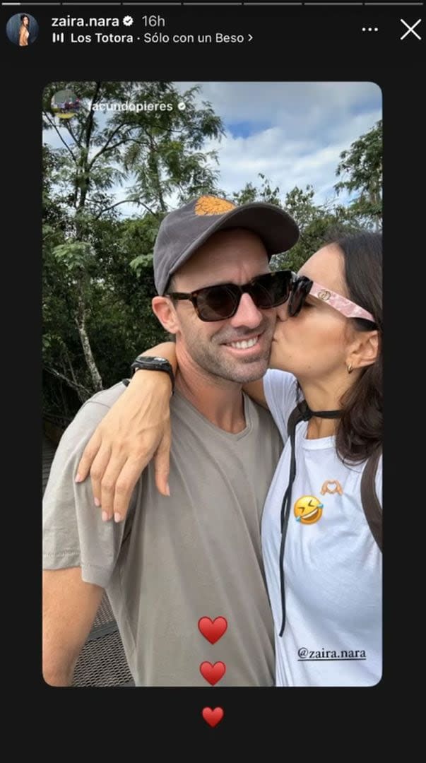 La romántica foto entre Facundo Pieres y Zaira Nara