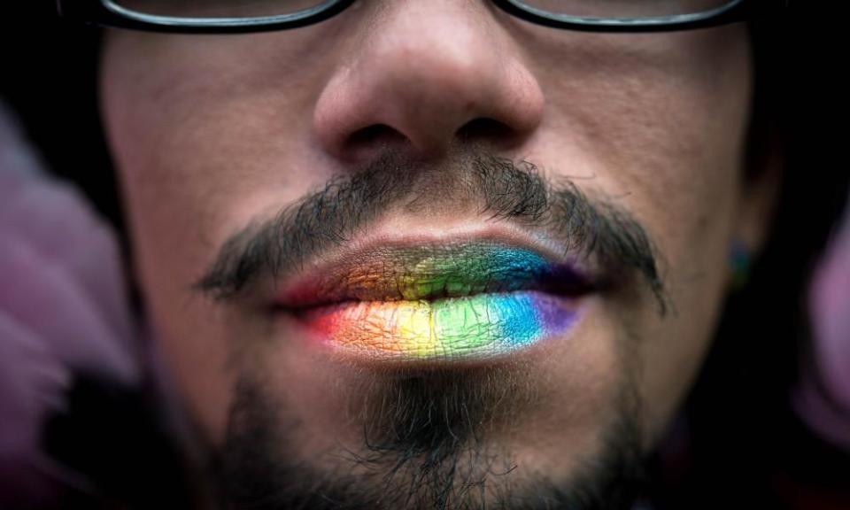 An attendee of São Paulo’s gay pride parade. Despite Brazil’s inclusive image, the country has a strong conservative streak. 