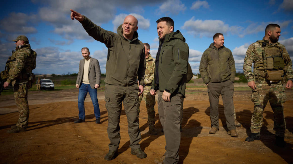 Zelenskyy in Donetsk Oblast. Photo: President's Office