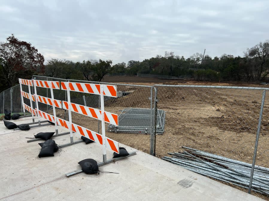 Officials celebrate completion of County Road 258 extension project (KXAN Photo/Todd Bailey)