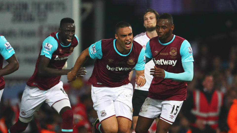 West Ham defender Winston Reid scored the last-ever goal at Upton Park - against Manchester United