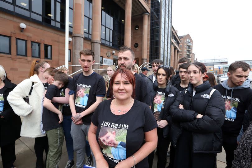 Lisa Mavin outside Newcastle Crown Court following the sentencing hearing