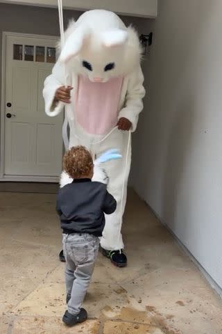 <p>Bre Tiesi/Instagram</p> Bre Tiesi and Nick Cannon's son Legendary with the Easter bunny.