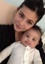 Unlike her cousin, Stormi came by her unique name by accident. <a rel="nofollow noopener" href="https://people.com/babies/kylie-jenner-kim-kardashian-stormi-unique-name/" target="_blank" data-ylk="slk:In an interview;elm:context_link;itc:0;sec:content-canvas" class="link ">In an interview</a> for the <em>Evening Standard</em>, mom Kylie Jenner revealed that she and boyfriend Travis Scott were considering the sobriquet "Storm" for their daughter. "I really don't know how we thought of Storm. Her dad insisted it was him, but I feel like it was me. And that kind of just stuck with us," she said, adding that she added the "i" because she didn't like "just Storm" for her baby's name. "I feel like there were a lot of other names that I might have even liked better, to be honest, but I feel like Stormi picked her own name, like, it was just her name," Jenner explained.