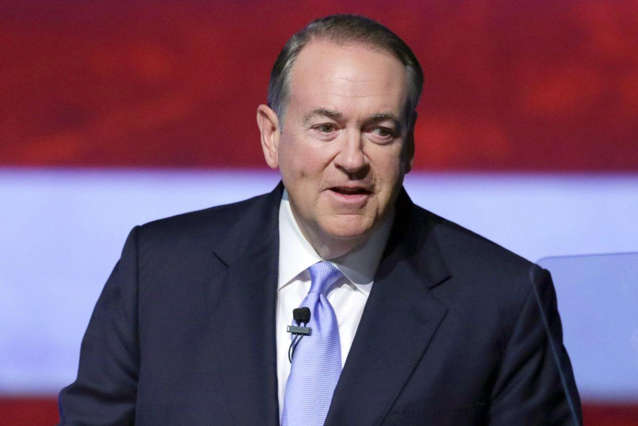 FILE - Former Arkansas Gov. Mike Huckabee. 