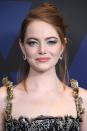 <p>Silver eyeshadow is set to become this season's standout party trend because it strikes the perfect balance between festive and elegant. The exact shade Emma Stone is wearing here is Nars' <a rel="nofollow noopener" href="https://www.lookfantastic.com/nars-cosmetics-dual-intensity-eyeshadow-limited-edition/10981766.html?" target="_blank" data-ylk="slk:Dual-Intensity Eyeshadow in Lysithea;elm:context_link;itc:0;sec:content-canvas" class="link ">Dual-Intensity Eyeshadow in Lysithea</a>, as her make-up artist Rachel Goodwin revealed on <a rel="nofollow noopener" href="https://www.instagram.com/p/BqWhAmEBQg8/" target="_blank" data-ylk="slk:Instagram;elm:context_link;itc:0;sec:content-canvas" class="link ">Instagram</a>. Blend it over your eyelids, brow bones and lower lash line, before applying the brand's <a rel="nofollow noopener" href="https://www.lookfantastic.com/nars-cosmetics-eyeliner-stylo-various-shades/10626272.html?" target="_blank" data-ylk="slk:Eyeliner in Carpates;elm:context_link;itc:0;sec:content-canvas" class="link ">Eyeliner in Carpates </a>along your upper lash line for definition.</p>